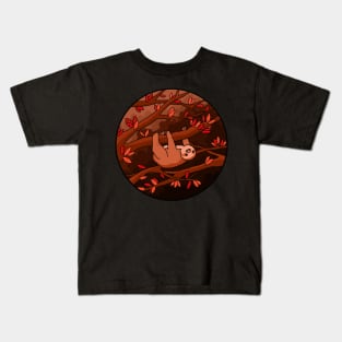 Sloth in the woods Kids T-Shirt